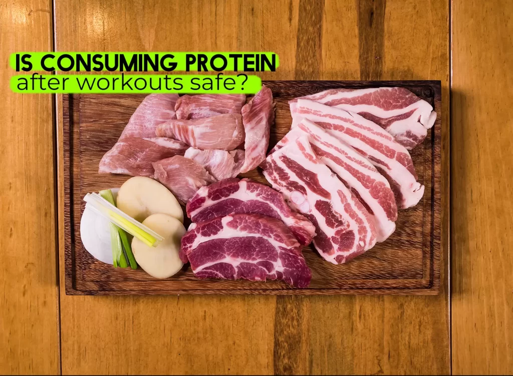 Consuming protein after workouts